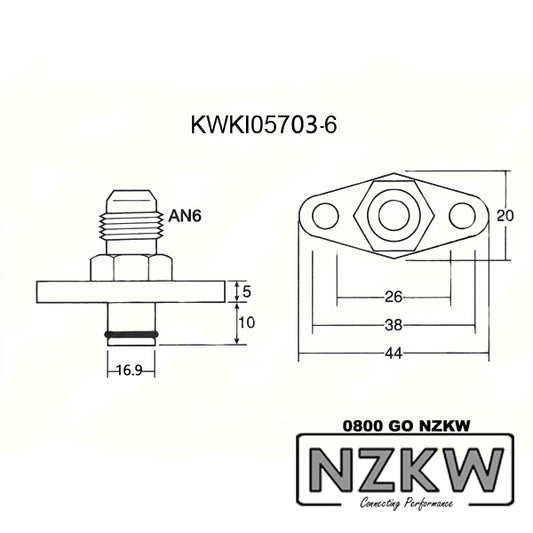 NZKW factory fuel rail adapter - Mitsubishi-My Store-NZKW Australia