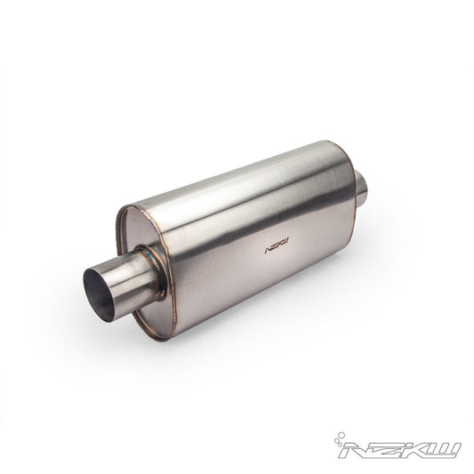 NZKW Oval S.S Exhaust Resonator Full SUS304-exhaust-NZKW Australia